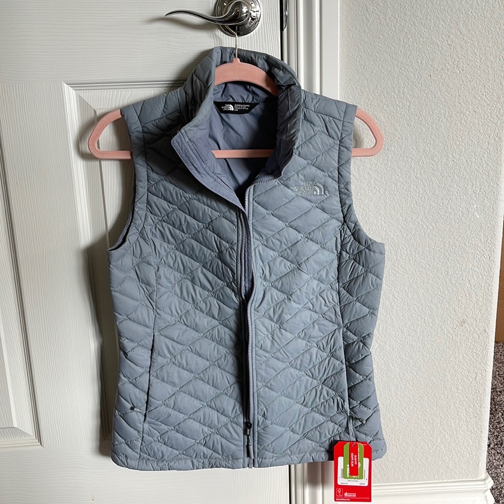 North face baby blue vest